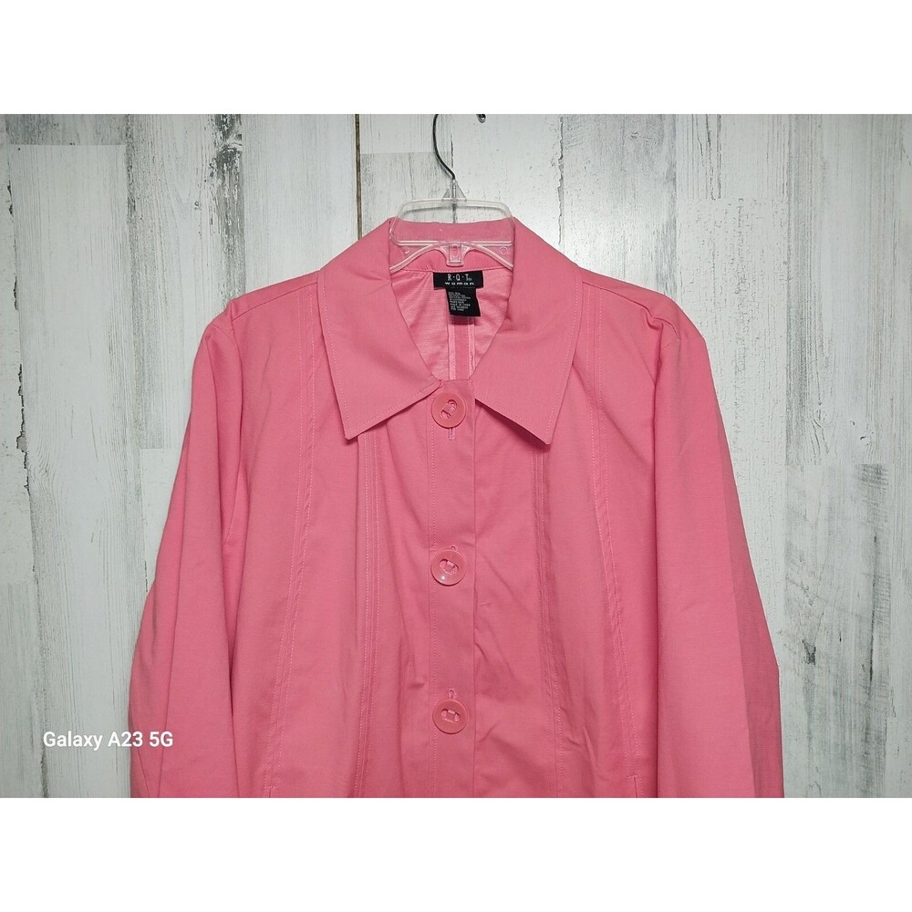 R.Q.T. Woman Bold And Basic Jacket Size 3X Peach NWT - Picture 3 of 8